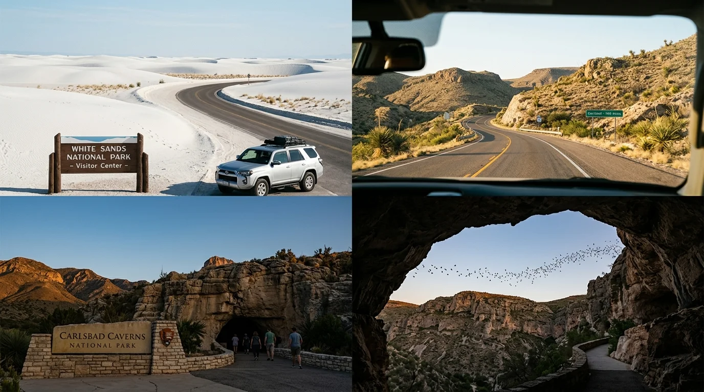 White Sands National Park to Carlsbad Caverns