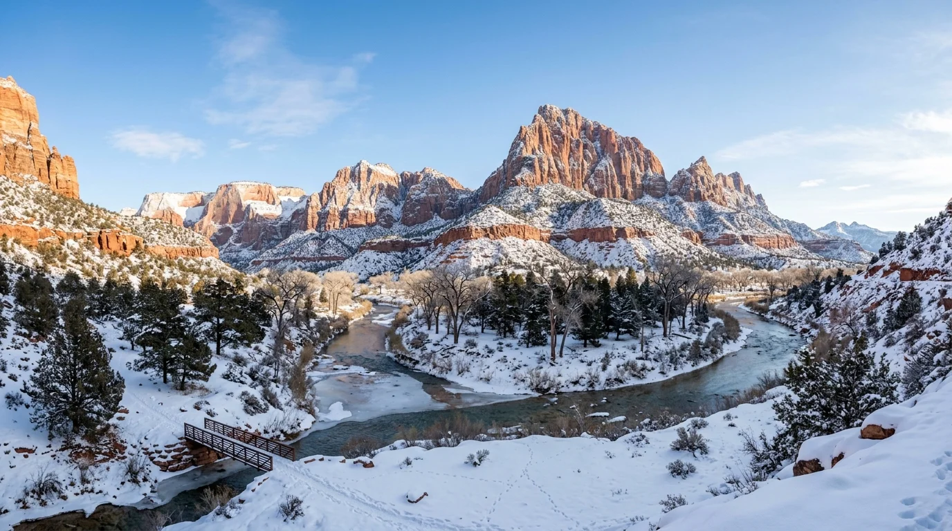 Zion National Park Winter