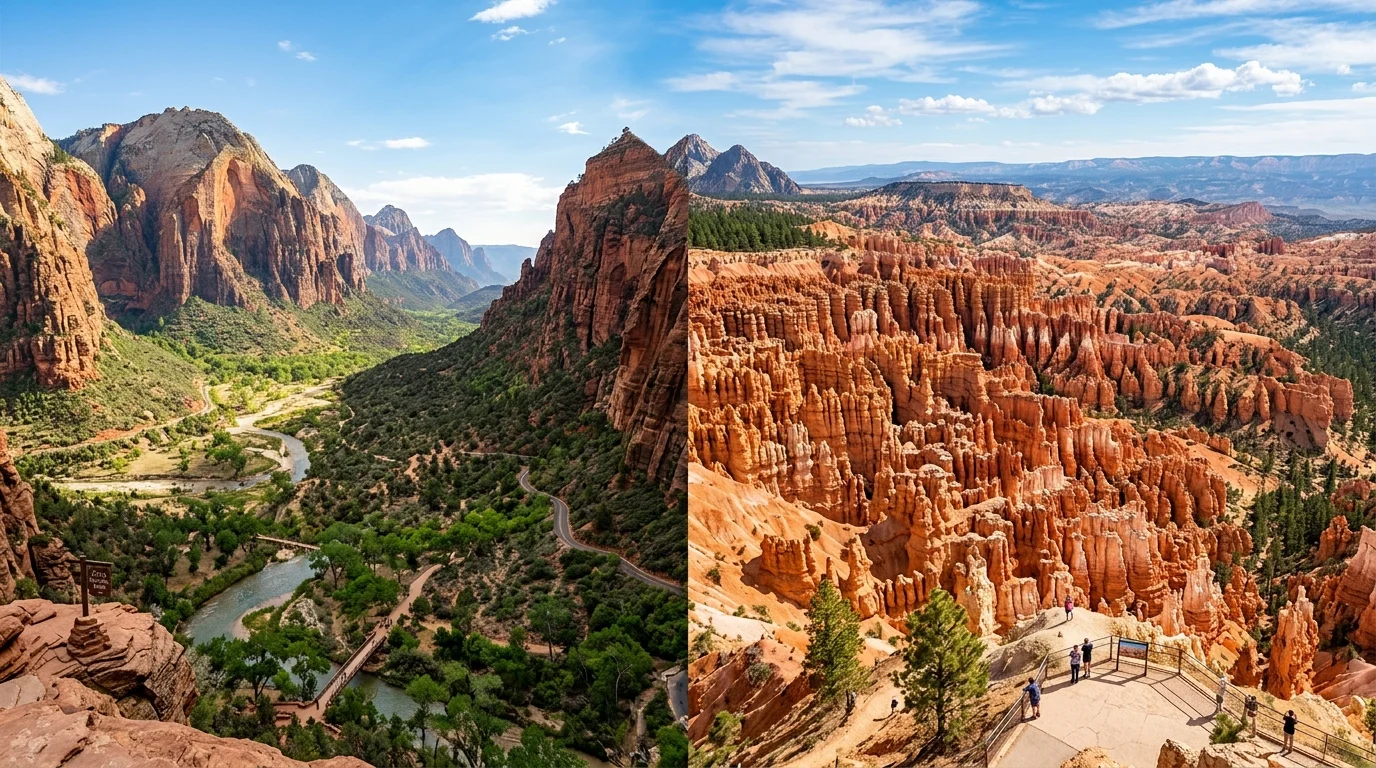 Zion National Park and Bryce Canyon National Park