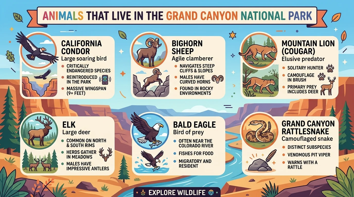 Animals That Live in the Grand Canyon National Park