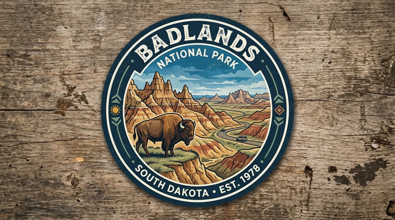 Badlands National Park Sticker