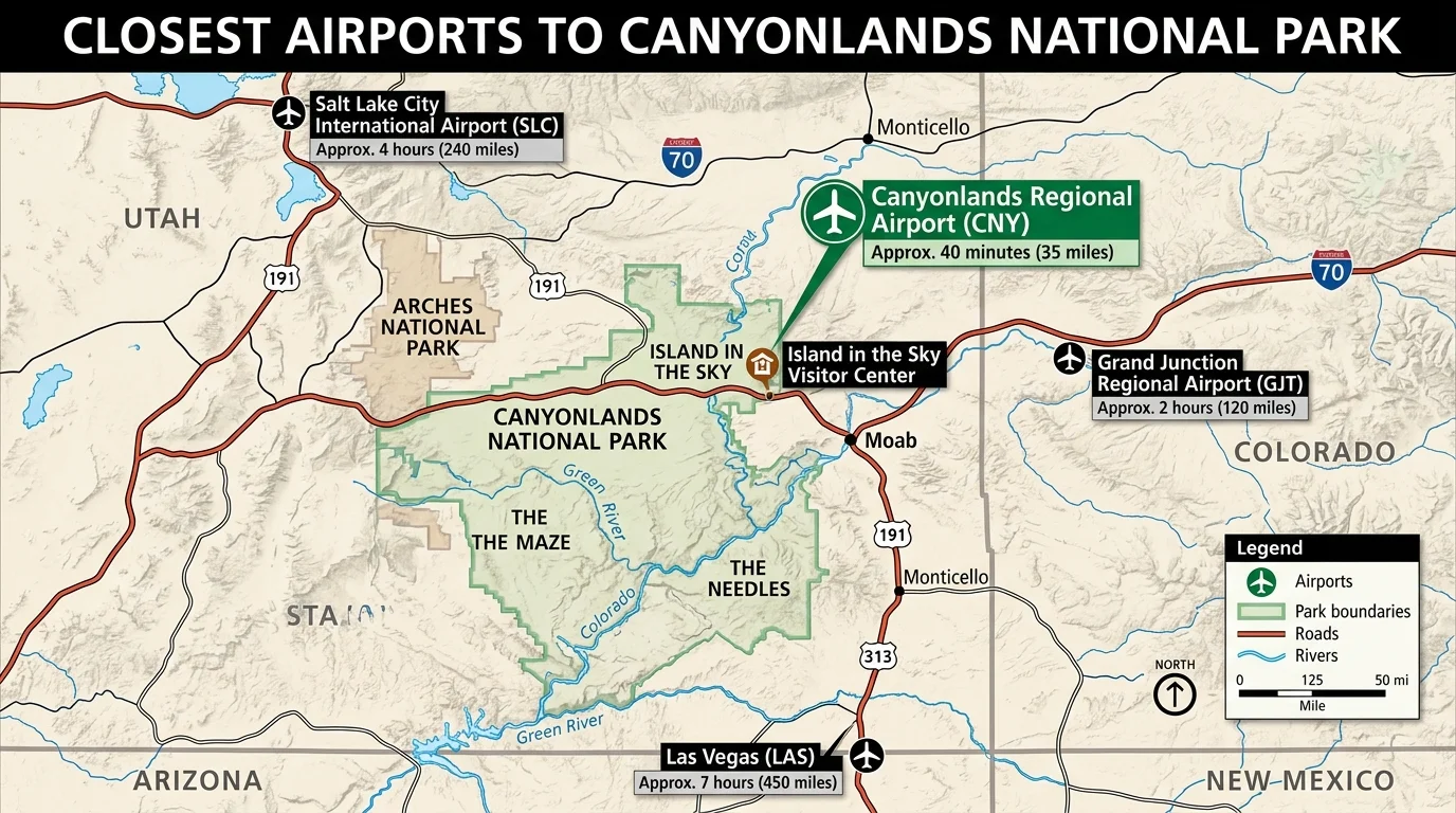Closest Airport to Canyonlands National Park