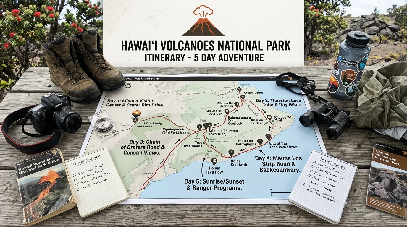 Volcano National Park Itinerary