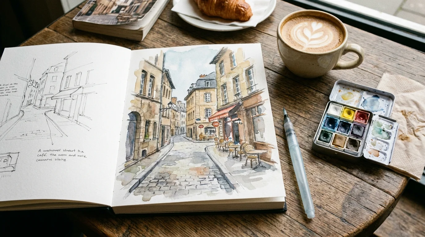arches aquarelle watercolor travel journal