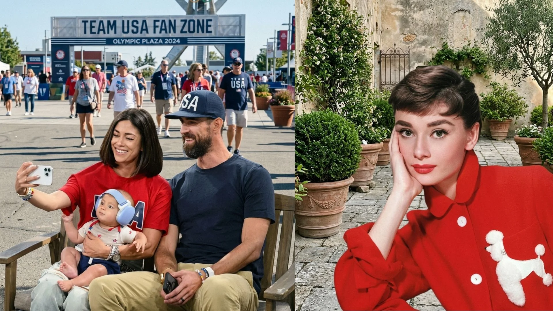 audrey hepburn and michael phelps
