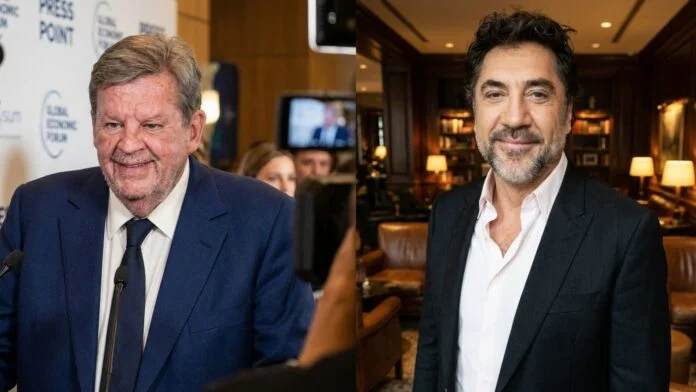 Johann Rupert and Javier Bardem